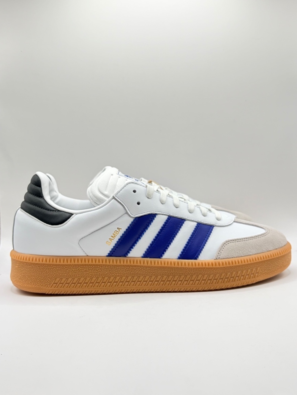 Adidas Samba XLG White / Royal Blue — 12M / 13W